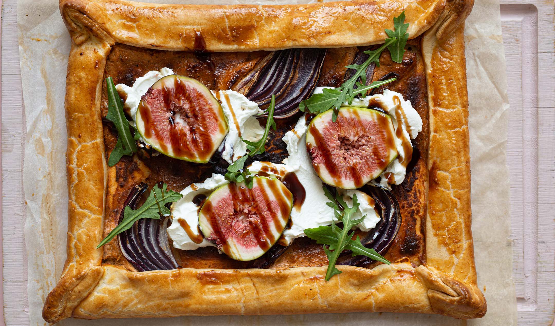 Fig and goat’s cheese tart