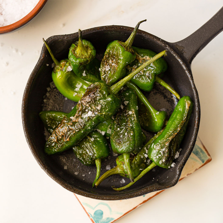 Grilled Padrón peppers