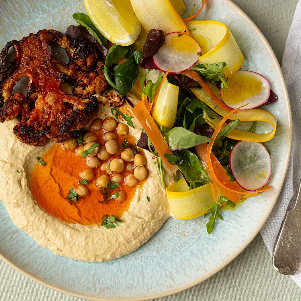 Roasted cauliflower steak salad recipe | easyFood