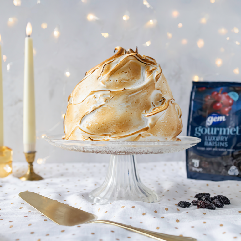 Gem’s mince pie & whiskey caramel baked Alaska