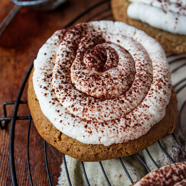 Brown butter cappuccino cookies